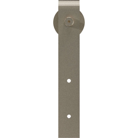 Ekena Millwork Premium J-Strap Roller Hanger w/ Bolts for Barn Door for 2 1/4" Doors, White Bronze GB60015RWZ